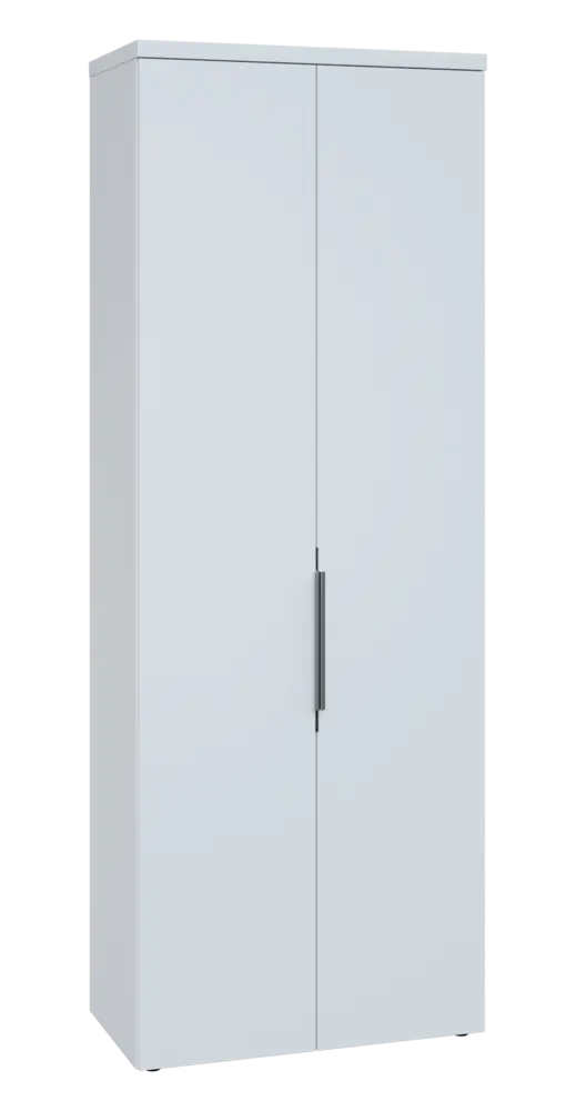 SISR 6 - 81 šatní skříň, 2-dveřová, výsuvné ramínko, 2170x800x400, bílá